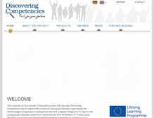 Tablet Screenshot of discovering-competencies.eu